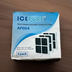 New ICEPURE Ice Pure AF004 Replacement Carbon Air Filter Open Box Sealed Parts